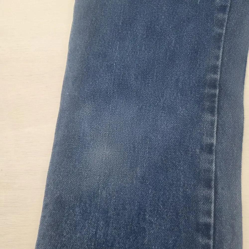 Vtg Wrangler 13MWZBP Cowboy Cut Jeans Western Rodeo Boys Size 8 Slim Distressed
